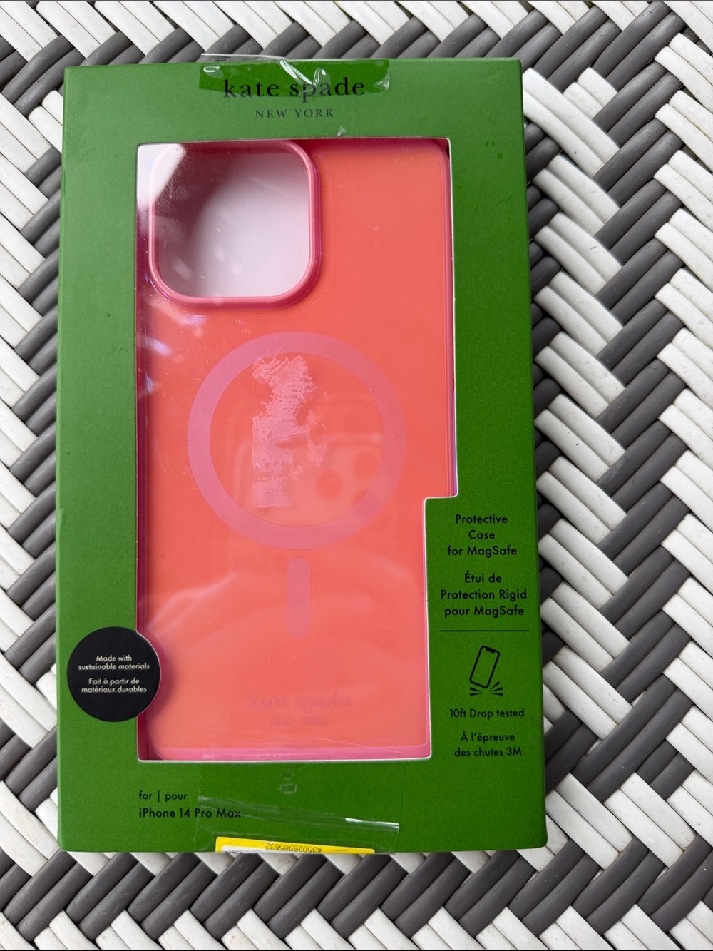 kate spade Coral Pink MagSafe iPhone 14 Pro Max Case